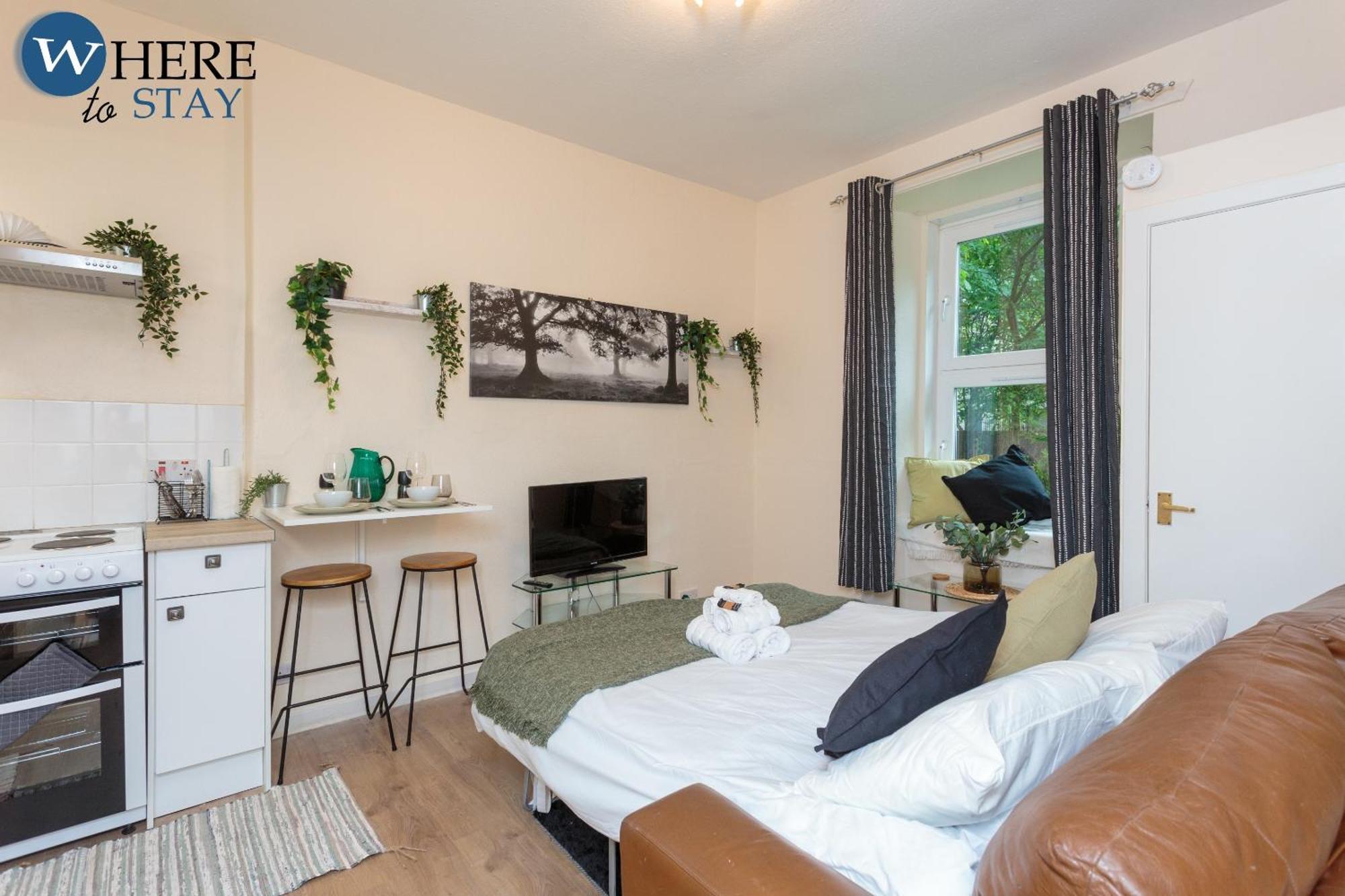 Cosy 1 Bed Flat Near City Centre Apartment Edinburgh Ruang foto